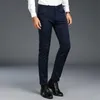 Blazers Covrlge nouveau été hommes pantalons longs mode solide coupe ajustée homme affaires pantalons décontractés haute élastique mâle pantalon salopette MKZ005