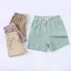 Summer Kids Casual Jogger Shorts Boys Girls Shorts Blank Pants Sport Children Cotton Clothing