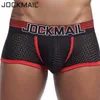 JOCKMAIL Sexy Men Underwear Boxer Breathable Mesh boxershorts men Male Underpants cueca Gay penis Man Panties Mens Trunks 230612