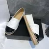 Designer sko lyx sneaker espadrilles kvinna mules bomull material casu