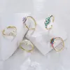 Y2K Chic Rainbow Love Heart Finger Rings Korean Candy Colors Dripping Oil Ring For Women Couple Fine Jewelry Gifts