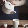 Kupalar kinglang japon çay seti yaratıcı seramik kung fu teapot fincan ev restoranı kahve dip çanağı tatlı su 230612