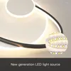 Chandeliers 2023 Modern Style LED Ceiling Lamp For Living Room Bedroom Dining Kitchen Black Oval Design Remote Control Chandelier Light