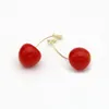 Dangle Oorbellen Vrouwen Mode Zomer Leuke Rode Kers Fruit Party Sieraden Gift