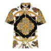 Herrpolos LCFA Brand Polo Shirts For Men Casual Colorful Mens Summer Clothing Personlighet Luxury Baroque Cashew Flowers 4xl