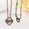 Pendant Necklaces Classic Fashion Pendant Necklaces for women Elegant 4Four Leaf Clover locket Necklace Highly Quality Choker chains Designer Jewelry J230612