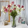 Torkade blommor vintage krysantemum bukett hortensia pion brud som håller falskt hem bröllop dekoration konstgjord