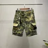 Designer Mens Stone Shorts Big Pocket Camouflage Cargo pants Summer Loose Couples Beachwear Pantaloni sportivi Casual Bussola da uomo Pantaloncini ricamati Pantaloncini al ginocchio