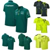 F1 T-shirt Formule 1 Team Green Racing Driver T-shirts Polo Summer Casual OsoinSied Tops Jersey Mens Sport à manches courtes