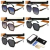 Lunettes de soleil pour femmes Designer Mode Lunettes Rectangle Noir Plein Cadre Lettre Conception Pour Homme Femme Top Qualité Vente Directe