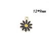 Pendant Necklaces Mini Order 10pcs 12 9mm Enamel Daisy Flower Charms Gold Tone Plated Oil Drop Floral Earring Necklace Bracelet Pendants