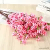 Fleurs séchées fleur artificielle soie fleur de pêche branche cerisier maison décoration de noël prune accessoires d'arrangement de mariage