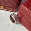 Women Designer Diamond Ring Men Kobiet Pierścień zaręczynowy luksusowe miłośnicy zespołu marki weselnej pierścienie klasyczne 925 srebrna para biżuterii prezent świąteczny