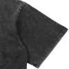 Men's T Shirts Custom Logo Po Washed Shirt Streetwear Personalized Printed Cotton Tshirt Unisex Oversize Vintage Short Sleeves