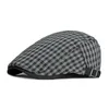 Berets Four Seasons Fashion Clown Cotton Plaid News Boys' Hat Men's Flat Cap Women's Painter Beret 10 G220612