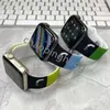 Дизайнерские силиконовые часы Умный ремень для Apple Watch Bands 49 мм 38 мм 40 мм 44 мм 41 мм 45 мм iwatch 4 5 6 SE 7 8 серия резиновых тиснений 3D -вогнутый рисунок