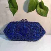 Totes Woman Dark Blue 23 Styles Diamond Evening Bag Wedding Bridal Banket Party Crystal Purse High Quality Fashion Luxury Handbag