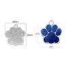 Étiquettes personnalisées pour chien et chat gravé chat chien chiot Pet ID nom collier étiquette pendentif accessoires pour animaux de compagnie patte paillettes pendentif
