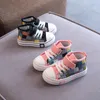 Athletic Outdoor Children Canvas Shoes Spring Fashion Kids Britain Breathable Assorted Casual Girls High top Lattice Sneaker 230609