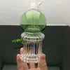 Glass Pipes Smoking Manufacture Hand-blown hookah Twisted Four Claw Glass Water Smoke Bottle with Apple Top and Bottom