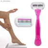 (1 handtag+11 blad) Kvalitetssäkerhet Razor Blade Women Beauty Bikini Hair Removal Rakuppsättning Venus Shaver Replacement Heads L230523