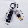 Bob-X Car Keychain White Söt och personlig tredimensionell Doll Pares Key Trend Toy Gift 7O0T