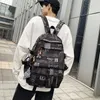 Backpack Man Waterproof Torby szkolne Cool Graffiti Largecapacity Plecak Kobiety dla nastolatków geometrycznych podróży plecak plecak torebki księgarni J230517