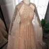 Urban Sexy Dresses Serene Hill Dubai Arabic Luxury Nude A Line Beaded Evening With Cape Sleeves Gowns For Women Wedding Party 2023 LA71803 230612