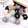 Dried Flowers 5PCs Peony Artificial Pearl Bridal Decorative Fake Flower Wedding Decoration Home Room Decor DIY Hair Cloth Accessories