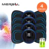 Autres articles de massage EMS Mini masseur de cou à impulsions électriques Écran LCD 8 modes Patch de massage cervical Outil de soulagement de la douleur musculaire Masseur corporel portable 230609