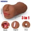 Heseks Oral Male Masturbator Masturbation Stick Sex Toys For Men Deep Throat Artificial avsugning Realistisk gummi vagina fitta l230518