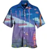 القمصان غير الرسمية للرجال قميص رجال شاطئ هاواي بلوزة الصيف ثلاثية الأبعاد المطبوخة المايا الطوطم الرجال للنساء للجنسين
