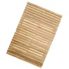 Tapis 1 pièce tapis de bain à rayures en bambou tapis de douche tapis antidérapant tapis antidérapant pour usage domestique dans la salle de bain (couleur bois)