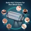 2 I 1 Electric Shavers Epilator Manlig vattentät hårborttagningsmaskin Bikini för kvinnliga skamhårborttagare Män kroppshårtrimmer L230523