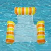 Inflatable Floats Tubes Foldable water hammock lounge inflatable mat floating bedding swimming pool accessories P230612