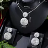 Collana Orecchini Set Missvikki Original Luxury Big Ball Drop per le donne Matrimonio nuziale Russia Dubai Party Gift