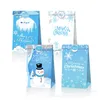 Gift Wrap Merry Christmas Snowman Snowflakes Candy Peace Fruit Kraft Paper Bags Drop Delivery Ot80T