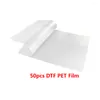 Inkt Refill Kits 50 STUKS A3 DTF PET Film Voor Printer Direct Print En Trasnfer Hoodies Jeans