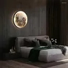 Applique Murale Moderne LED Lune Minimaliste Murale Éclairage Intérieur Pour Chambre Fond Salon Décoratif Lampes De Chevet