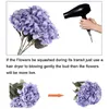 Decorative Flowers 5pcs Artificial Hydrangea Heads Fake Plants Silk Valentines Gift Wedding Bouquets Decoration Home Party Decor