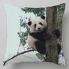 Oreiller 45x45cm Panda Imprimer Couverture Polyester Carré Cas Chambre Maison El Décor Taie D'oreiller