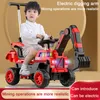 Children Electric Remote Control Excavator Sliding Car With Music Light 1-6 Year Old Child Gift Kids Ride-On Toy Scooter Walker