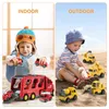 Diecast Model car TEMI Diecast Truck Toys car Engineering Vehicles Excavator Bulldozer Truck Model Sets Kids Educational Boys For Toys 230609