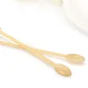 Disposable Cups Straws 500Pcs Coffee Dessert Cake Spoons Plastic Spoon Safe Tea Ice Cream Stick Stirring Bar 230612