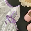 Meisjes Jurken Nieuwe Zomer Peuter Baby Meisje Kleding Leuke Bloemen Print Prinses Jurk Meisjes Casual Bloemen Kids R230612