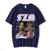 Men's Hoodies Sweatshirts 90s Rapper SZA Good Days Graphic Print T-shirt Vintage Punk T-shirts Oversize Men Hip Hop Harajuku Tee Shirt Streetwear Couples