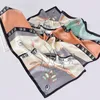 Sarongs 100% Soie Foulard Carré pour Femme 65x65cm Beau Design Motif Imprimé Luxe Élégant Soie Foulard Mouchoir Véritable Soie 230609