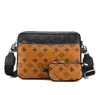 Femmes En Cuir TRIO Messenger Sacs De Luxe Épaule Maquillage Sac De Soirée Designer Sac À Main Fourre-Tout Cross Body Purse Male Outdoor Packs Sacs À Dos