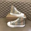 Casual Top chaussures pour hommes plaid coton chaussures montantes baskets designer toile imprimée lettres imprimées chaussures décontractées célébrité Internet design de mode