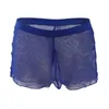 Caleçon boxeurs transparents pour hommes nez d'éléphant voir à travers mâle Sexy taille basse culotte Gay Lingerie intimes